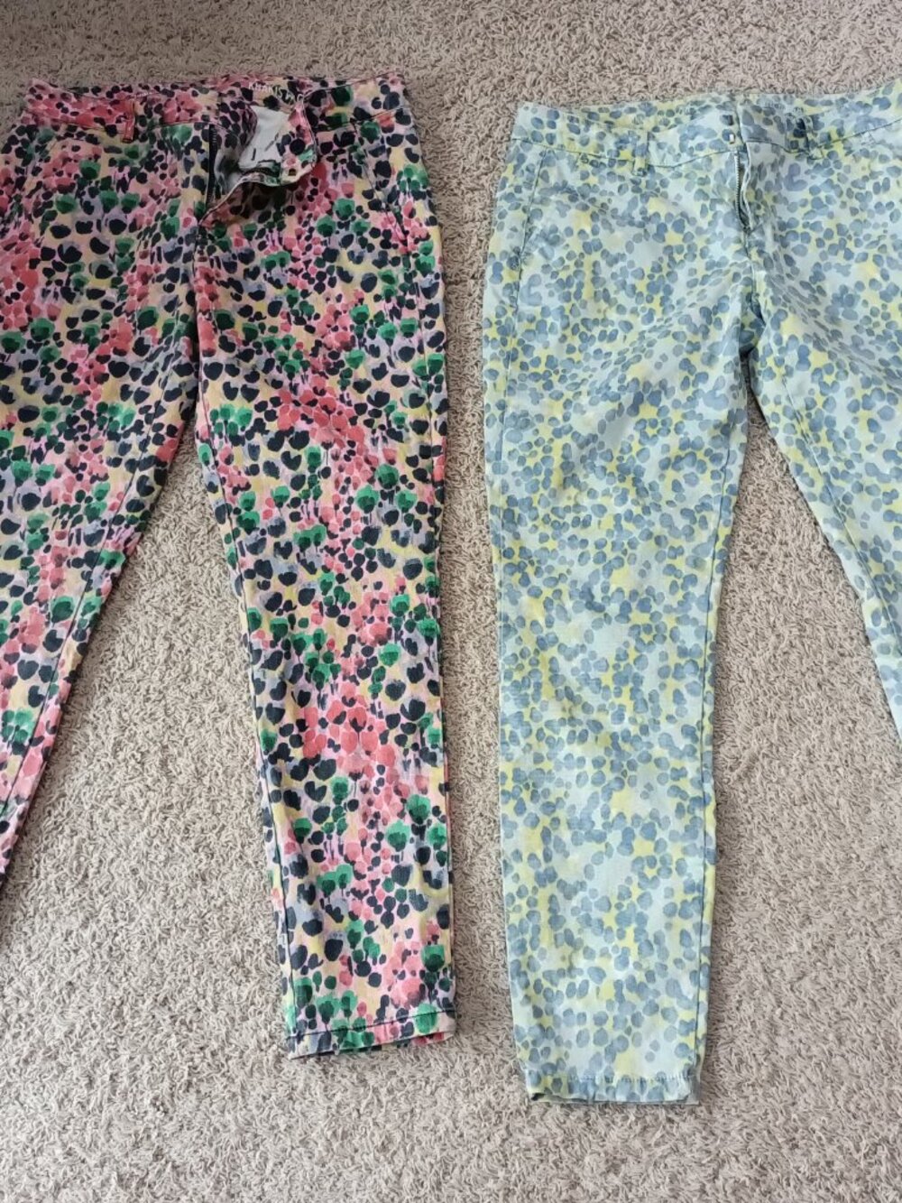 Gap Skinny MIni Khakis Size 4 Lot of 2 Pants Floral Print Womens